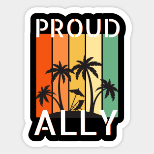 right flag homosexual proud freedom gay graphic Sticker
